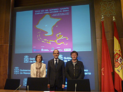 Ibáñez, Catalán y Egea, tras la rueda de prensa.