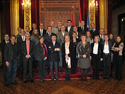 Recepción en el Palacio de Navarra a los participantes en el foro