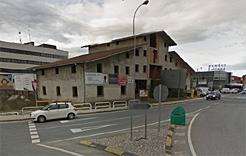 Hotel en construcción en Noáin.