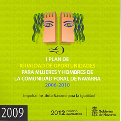 portada del calendario 2009 del Instituto Navarro para la Igualdad   