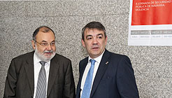 El presidente de la Audiencia Nacional, Ángel Juanes, y el vicepresidente Javier Caballero