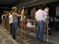 Imagen de los talleres de verano del Museo de Navarra, el pasado año. 