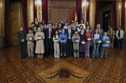 Niños premiados en el programa &quot;Itinerarios culturales de Navarra&quot;
