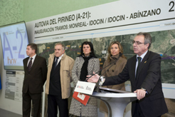 Inauguración del tramo Monreal-Idocin de la Autovía del Pirineo