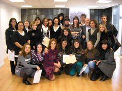 Participantes en el taller de empleo de Cadreita.