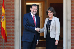 Rajoy y Barcina