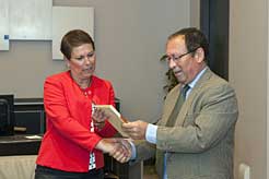 La Presidenta Barkos recibe al presidente del Consejo de Navarra
