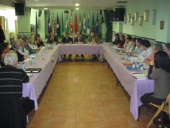 Reunión del consejero Catalán con las casas regionales en Navarra.