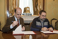 Catalán y Molinero firman el convenio