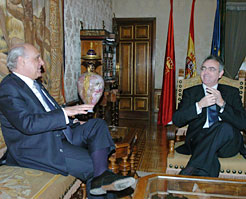 Reunión del Presidente Sanz y el Presidente del CGPJ.