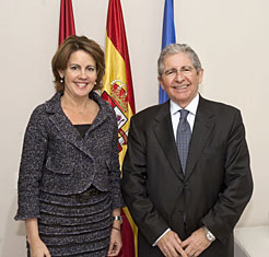 Yolanda Barcina eta José Luis López de Silanes