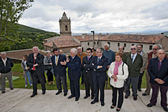 El Presidente, durante su visita al santuario de Codés.