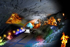 Decoración de la Cueva de Zugarramurdi para la Gala de Turismo. 