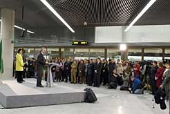 Inauguración de la estación de autobuses de Pamplona