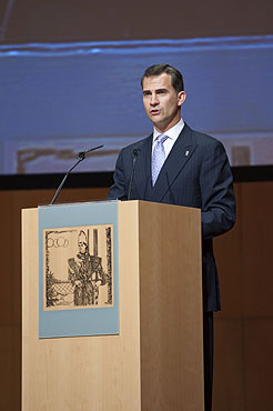El Príncipe Felipe, durante su discurso