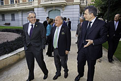 Miguel Sanz, Juan Antonio Sagardoy y Antonio Catalán