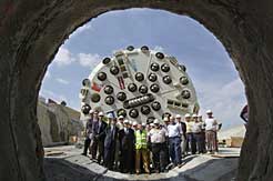 Comienza la excavación del túnel de Campanas en el Canal de Navarra