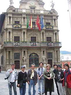 Periodistas japoneses en Navarra