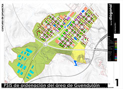 Imagen de la propuesta ganadora de ordenación del Área de Guenduláin.