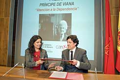 Firma convenio para el Príncipe de Viana de Atención a la Dependencia 