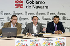 Nacho Arbeloa, Javier Esparza y Rubén González