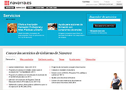 Catálogo de servicios on line del Gobierno de Navarra