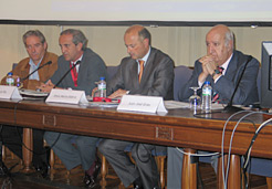 De izquierda a derecha, Javier Asín, Juan Luis Plá, Jesús Odériz y Juan José Grau.