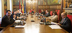 Sesión del Gobierno de Navarra.