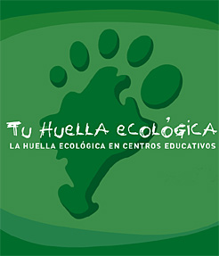 Imagen del CD sobre la huella ecológica escolar