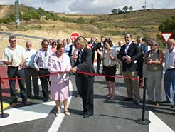 Inauguración de la carretera a Ujué