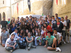 Estudiantes de Palma de Mallorca, Vigo, Huelva y Guadalajara visitan Navarra 