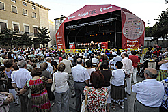 Actuación de la Banda de Música de Fitero en Zaragoza
