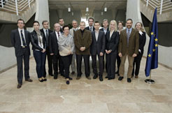 Participantes del proyecto europeo Euris en la UPNA.
