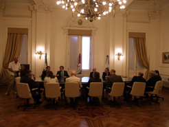 Reunión del Presidente Sanz con el gobierno de la ciudad de Rosario