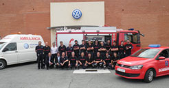 La Escuela de Seguridad de Navarra forma a 18 bomberos de Volkswagen 