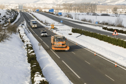 El temporal de nieve no afecta a la red de carreteras 