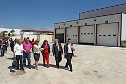 La consejera Salanueva inaugura en Peralta el muelle de carga de residuos de la Mancomunidad de Ribera Alta