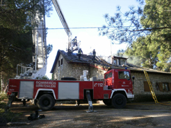 Declarado un incendio sin heridos en una casa rural de Falces