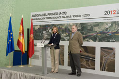 Inauguración del tramo Lecáun-Izco e la Autovía del Pirineo (A-21). 2