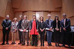 Foto de grupo de la entrega de las dos modalidades del Premio.