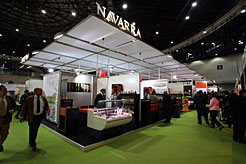 El stand de Navarra en el Salón Internacional de Gourmets.