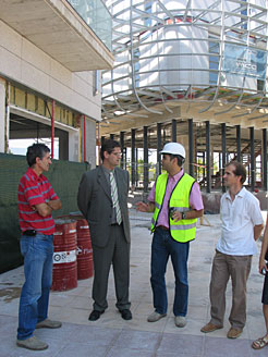 visita a las obras del nuevo ayuntamiento de No&#225;in 