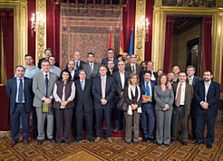 Imagen de la recepción ofrecida por el consejero Armendáriz.