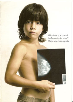 Imagen de la campaña de fomento de la detección precoz del cáncer de mama