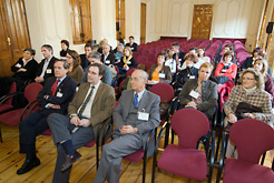 Participantes y representantes de las administraciones navarra y aquitana