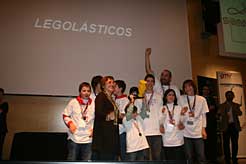 Escolares premiados en la First Lego League