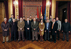 Imagen de la recepción ofrecida por el consejero Armendáriz