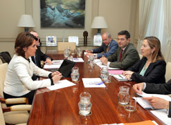 Reunión Pta. con ministra fomento sobre el TAP