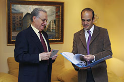 El consjero Catalán y el presidente de la Cámara de Comptos, Luis Muñoz
