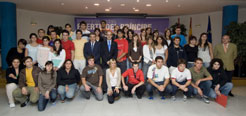 J&#243;venes participantes en el curso internacional Navarra 2007. 
